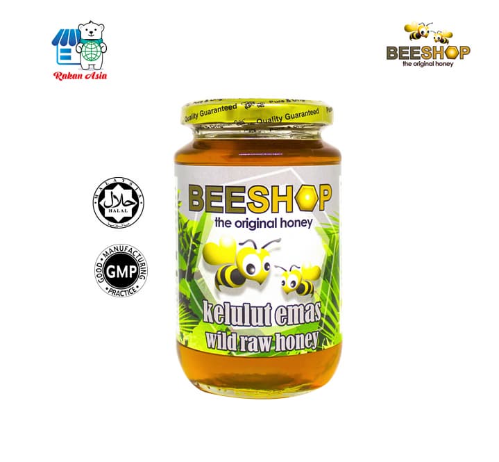 Eco Bee Shop Kelulut Emas Wild Raw Honey _Halal_ Pure _ 100_ Original_ Madu Asli 450g